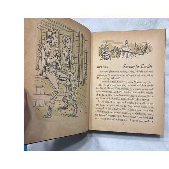 Trixie Belden and the Mystery Off Glen Road 1956 Whitman Vintage Book - Picture 10 of 12